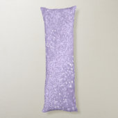 Lavendel Prinses Glitter #1 (Faux Glitter) Lichaamskussen (Achterkant (Verticaal))
