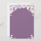 Lavendel Purple Flowers bevestiging Kaart (Achterkant)