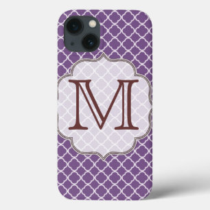 Lavendel Quarterfoil Latti Monogram IPAD Case