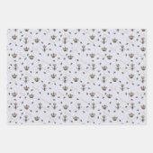 Lavendel Queen Bee & Gold Crown Foto Inpakpapier Vel (Voorkant 2)