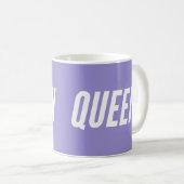Lavendel Queen Coffee Mok (Voorkant rechts)