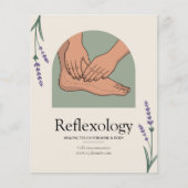 Lavendel - Reflexologie Flyer (Voorkant)