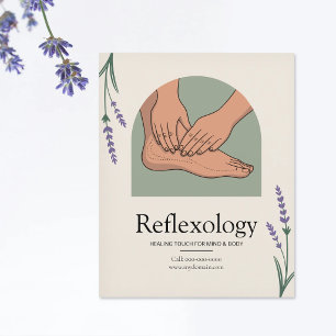 Lavendel - Reflexologie Flyer