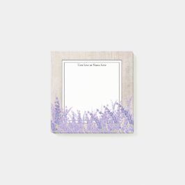 lavendel, roestachtig modern, trendy, floraal, paa post-it® notes
