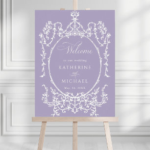 Lavendel Romantisch Frans Frame Trouw Welkom Poster