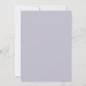 Lavendel Romantische Botanische Bruiloft Kaart (Achterkant)