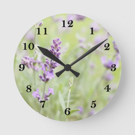 Lavendel Ronde Klok (Voorkant)