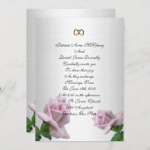 lavendel roos sjabloon voor uitnodiging (Voorkant / Achterkant)