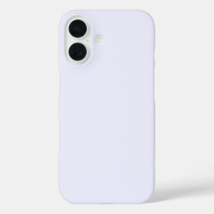 Lavendel Roos Zacht Bord Wit Pastel Effen Kleur iPhone 16 Hoesje