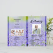 Lavendel rouwtemplate (Staand voorkant)