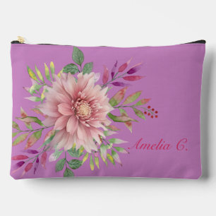 Lavendel & Roze Bloemen Kosmetische Zak Etui