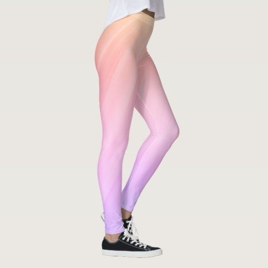 Lavendel, Roze en perzik blend Leggings (Rechts)