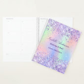 Lavendel roze naam holografisch bedrijf planner (Display)