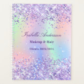 Lavendel roze naam holografisch bedrijf planner (Voorkant)