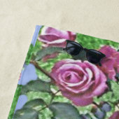 Lavendel-roze Rose Struik Strandlaken (In situ)