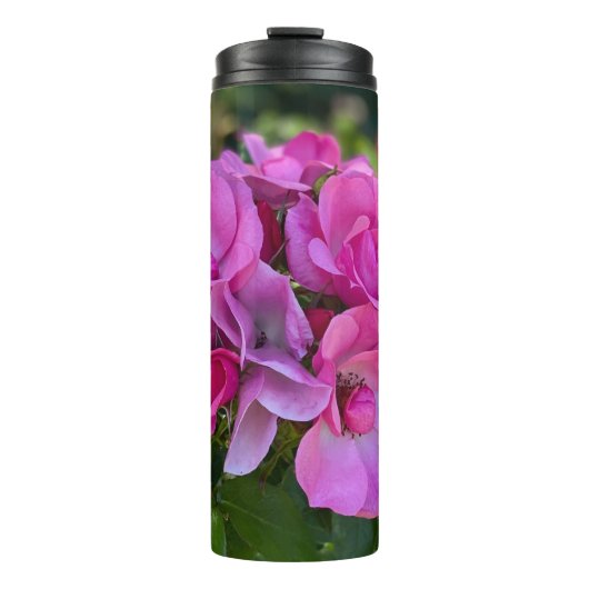 Lavendel Roze Rose Thermosbeker (Voorkant)