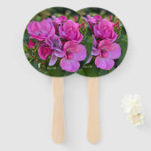 lavendel roze rozen handwaaier (Voorkant en achterkant)