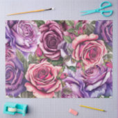 Lavendel Roze Violet Rozen Decoupage Tissue Papier (Craft)