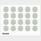 Lavendel salie groene bruiloft Save the Date Ronde Sticker (Vel)