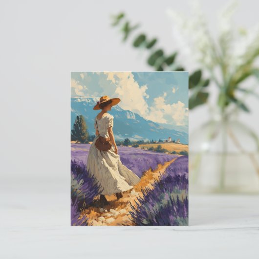 Lavendel Serenity: Provence Briefkaart (Staand voorkant)