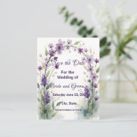 Lavendel Sering Bloemboog Bewaar de Datum