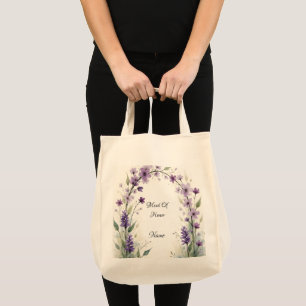 Lavendel Sering Bloemboog Bruidsfeest Tote Bag