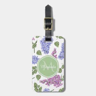 Lavendel Sering Monogram Bagagelabel