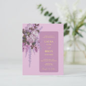 Lavendel, Sering, Rozen, Trouwkaart op budget (Staand voorkant)