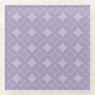 Lavendel shippo patroon glazen onderzetter