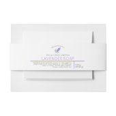 lavendel soap schoonheidsproduct uitnodigingen wikkel (Voorkant Voorbeeld)