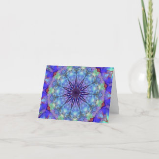 Lavendel Starburst Mandala Notecards Bedankkaart