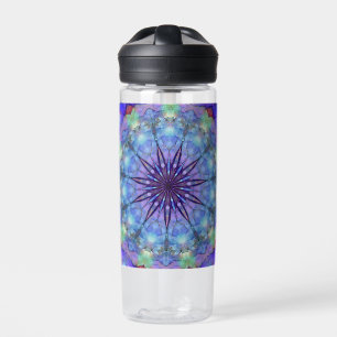 Lavendel Starburst Mandala Waterfles