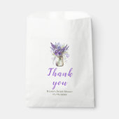 Lavendel stenen pot bruiloftsborrel bedankzakje (Voorkant)