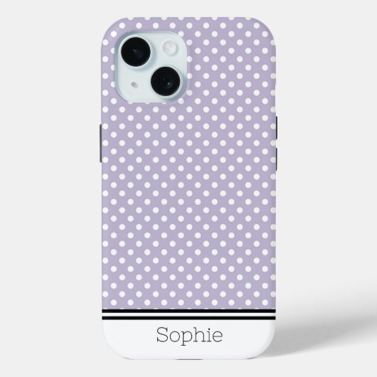 Lavendel Stippen Aangepaste Samsung Case-Mate iPhone Case (Achterkant)