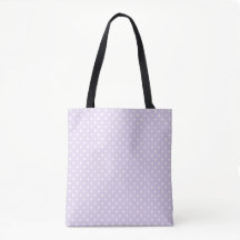 Lavendel Stippen Tote Tas | Retro Dagelijkse Meene