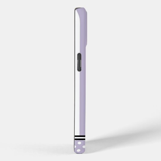 Lavendel Strepen & Stippen Custom Samsung Case-Mate iPhone Case (Achterkant / Rechts)