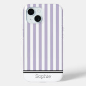 Lavendel Stripes Custom Samsung Case-Mate iPhone Case (Achterkant)