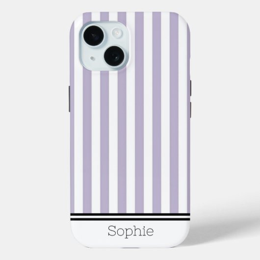 Lavendel Stripes Custom Samsung Case-Mate iPhone Case (Achterkant)