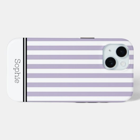 Lavendel Stripes Custom Samsung Case-Mate iPhone Case (Achterkant (horizontaal))