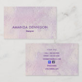 Lavendel stucco Abstract Visitekaartje (Voorkant / Achterkant)