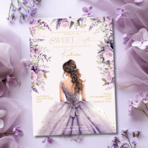 Lavendel Sweet 16 Zestien Paarse Jurk Bloem
