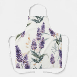 Lavendel Takjes Waterverf Botanisch Paars Bloemstu Schort