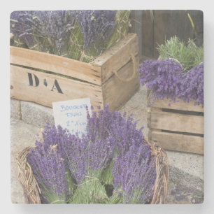 Lavendel te koop, Provence, Frankrijk Stenen Onderzetter