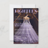 Lavendel Thema Achttiende Verjaardag Tijdschrift S Kaart (Voorkant)