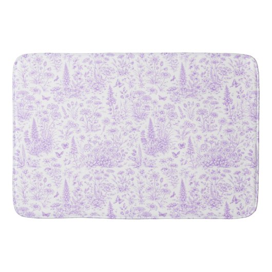 Lavendel toile badmat (Voorkant)