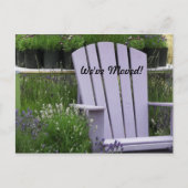 Lavendel Tuinstoel Bewegende aankondiging (Voorkant)