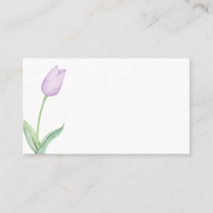 Lavendel Tulp Solo Modern Paarse Trouw Plaatskaartje