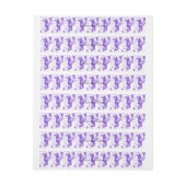 lavendel uitkijkster omwikkelbaar adreslabel (Vel)