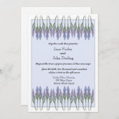 Lavendel uitnodiging (Voorkant / Achterkant)