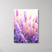 Lavendel veld zonneschijn canvas afdruk (Voorkant)